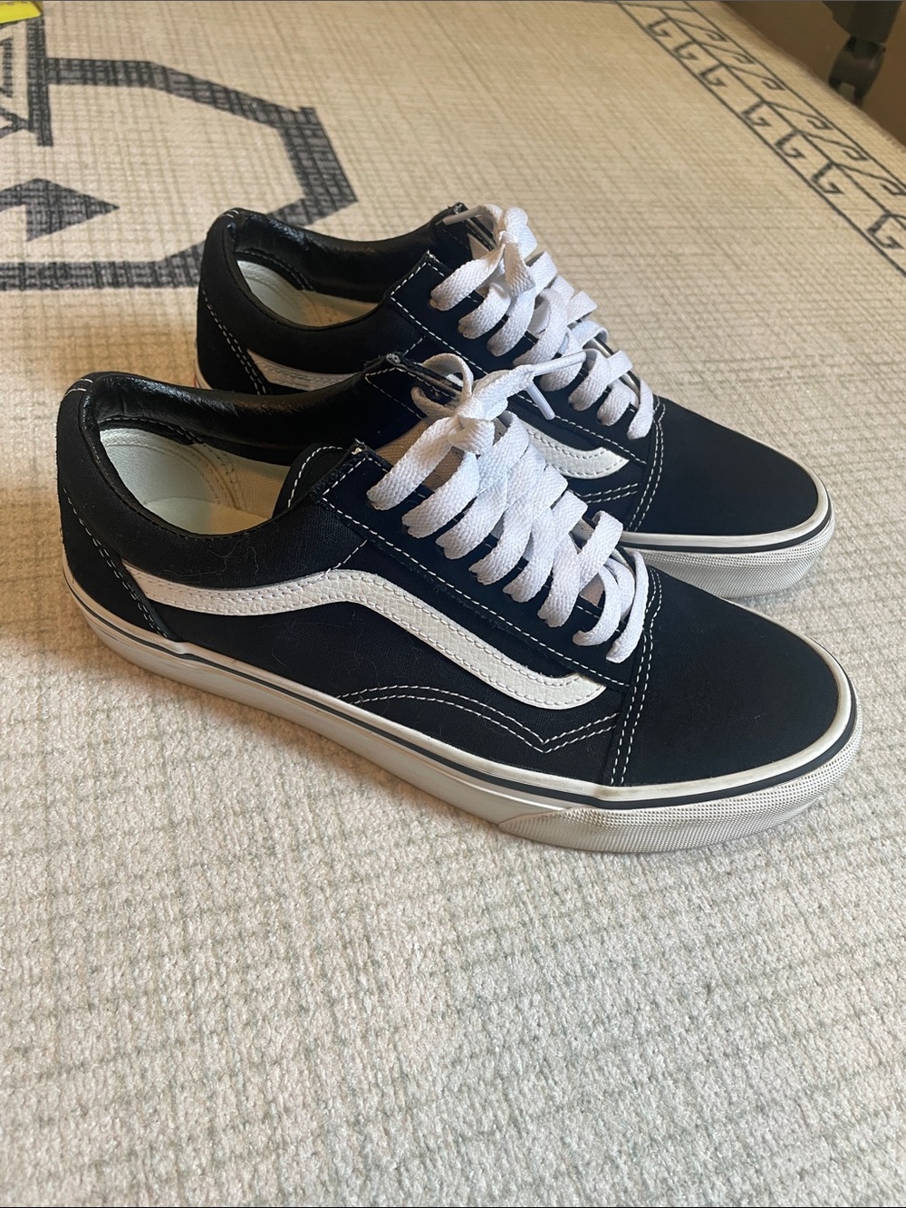 Vans Black and White Old Skool Women's Sneakers